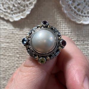 Robert Manse mabé pearl ring